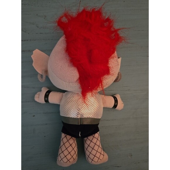 Trolls World Tour 8 Inch Small Plush Barb Doll With Pink Mohawk Style Hair Toy - Picture 2 of 7